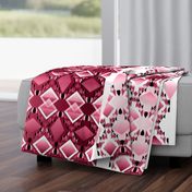 Diamond Design Wine Burgundy