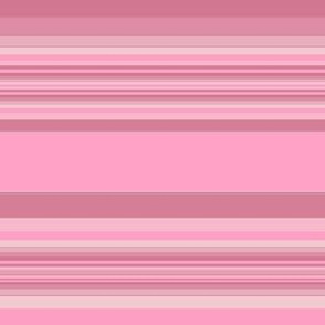 Warm Pink Horizontal Stripe