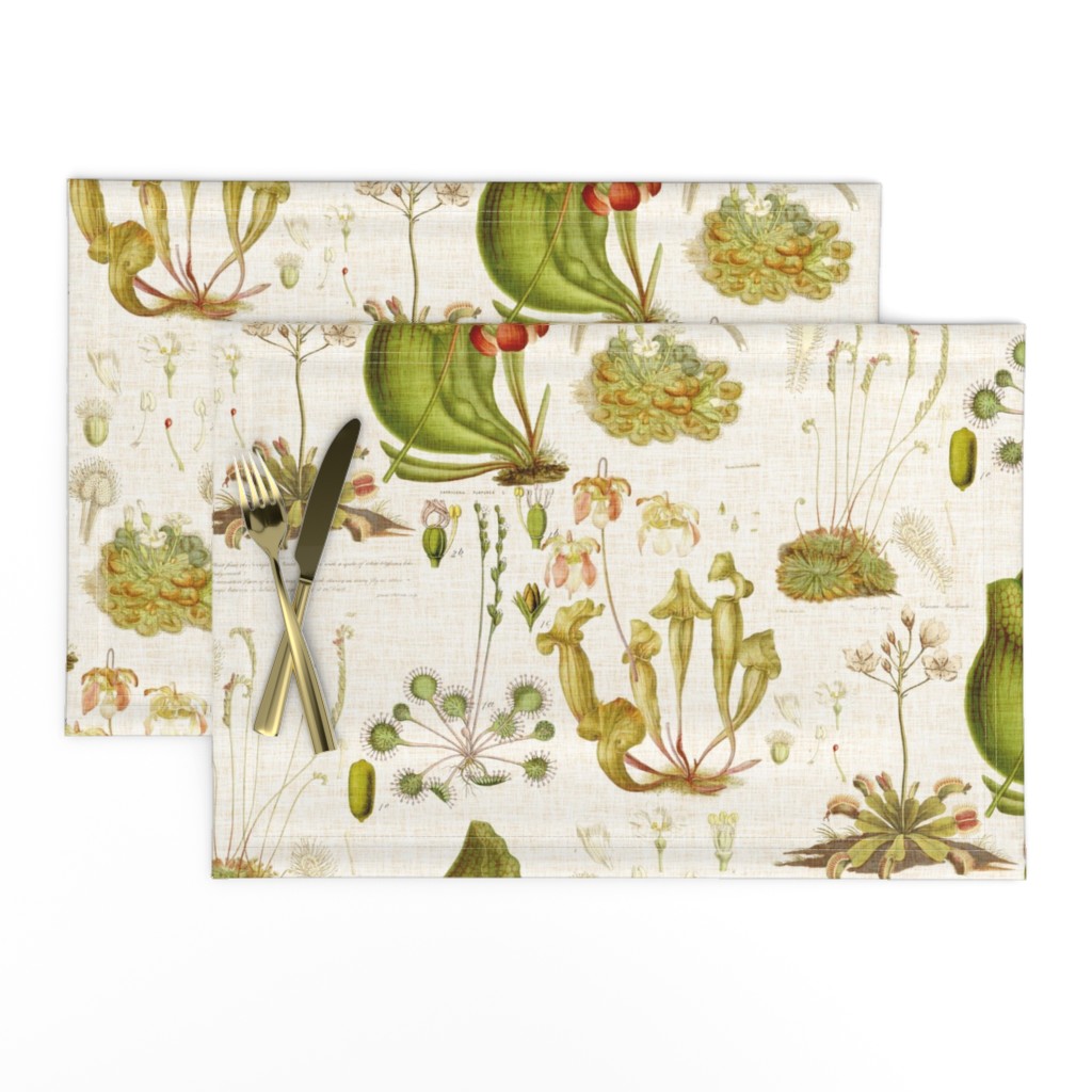 Carnivorous Plants - linen