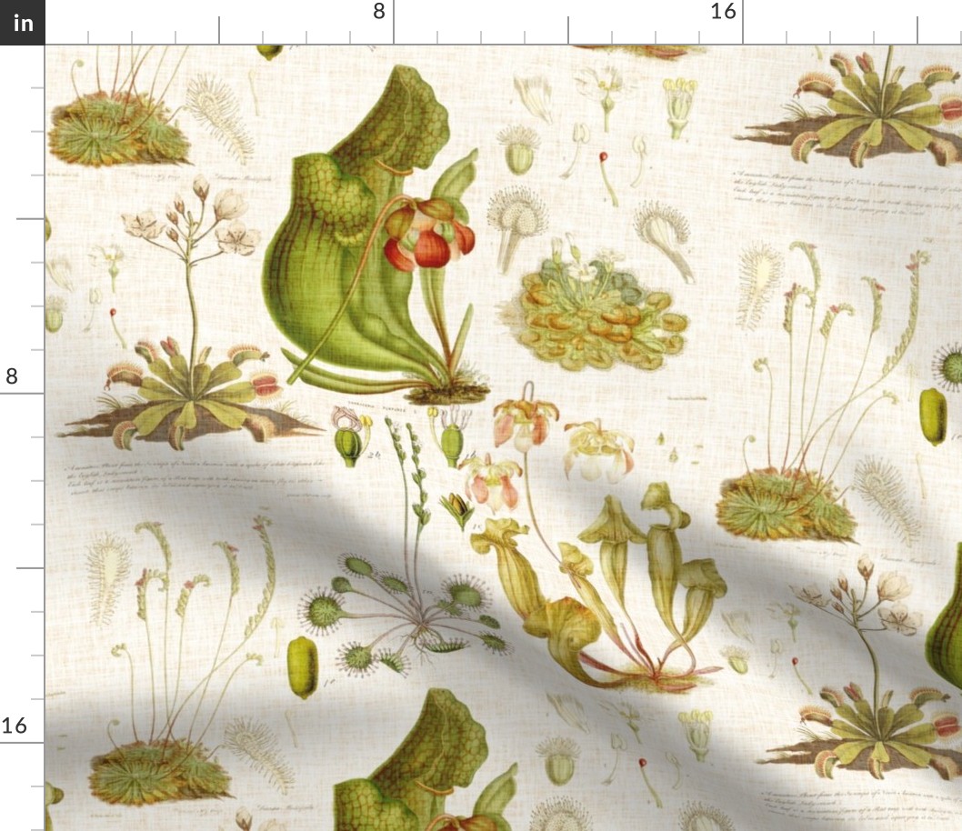 Carnivorous Plants - linen