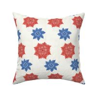 Red and Blue Floral