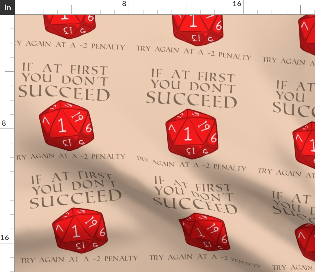 Try Again D20 Cushion Swatch