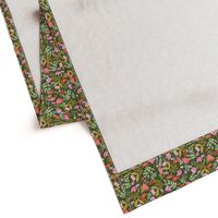 Wild meadow floral in green - medium