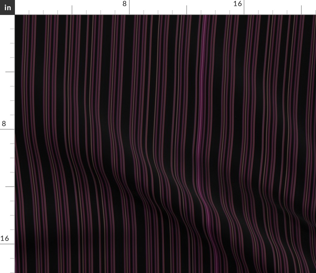 Steampunk Barcode Stripe in dark magenta