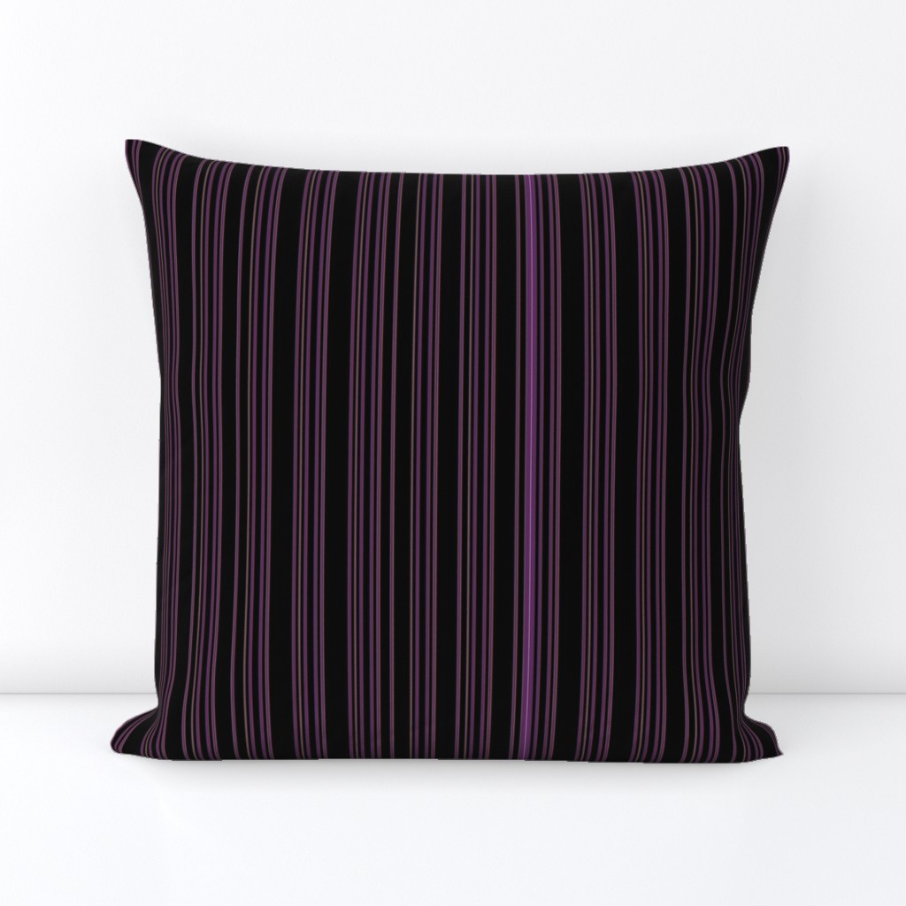 Steampunk Barcode Stripe in dark purple