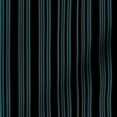 Steampunk Barcode Stripe in turquoise