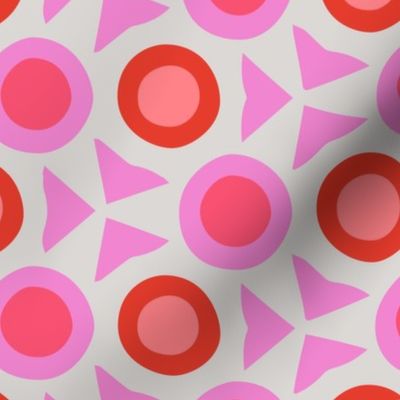 Pink Abstract Dots Geometric