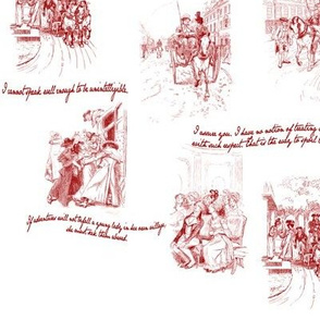 Northanger Abbey Toile Red