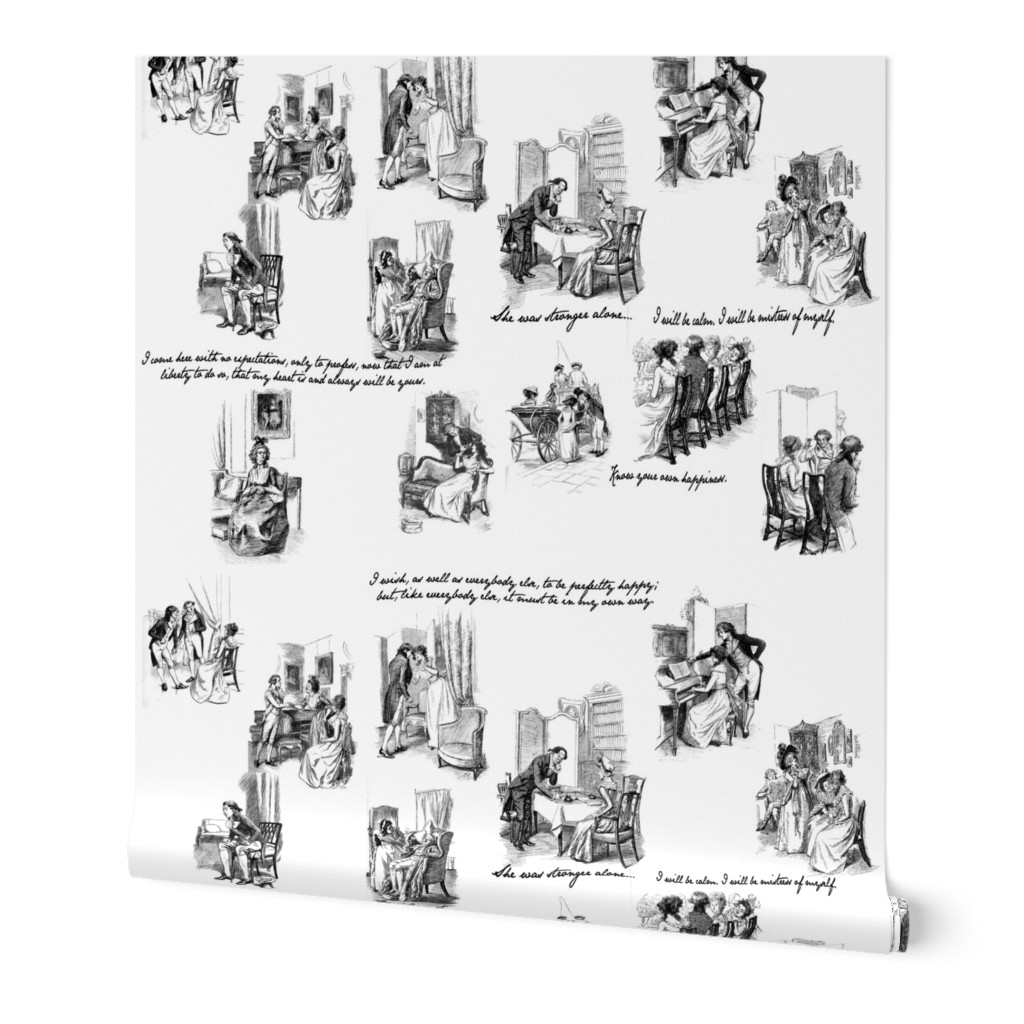 Sense and Sensibility Toile Black