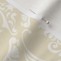 Damask // Almond, Linen White 