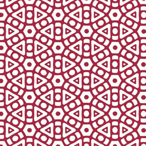 Scarlet Hexagonal Pattern