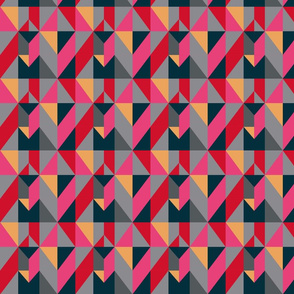 Pink and Gray Geometric
