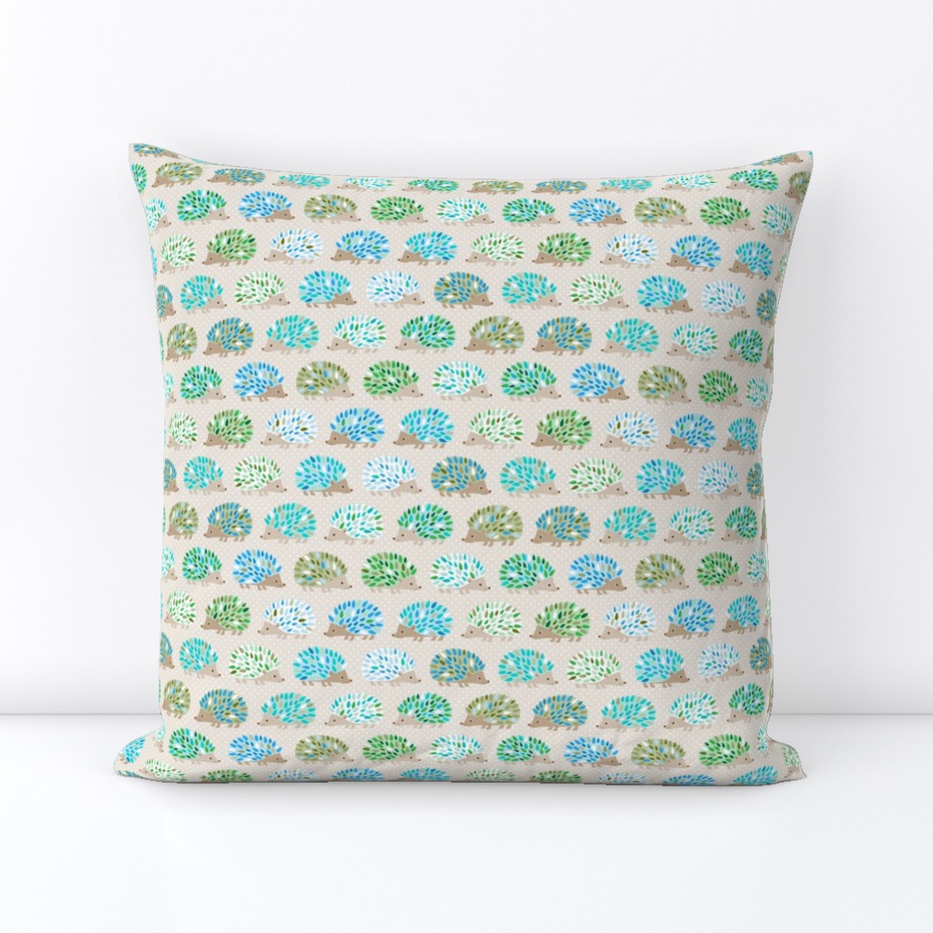 Hedgehog polkadot - small blue