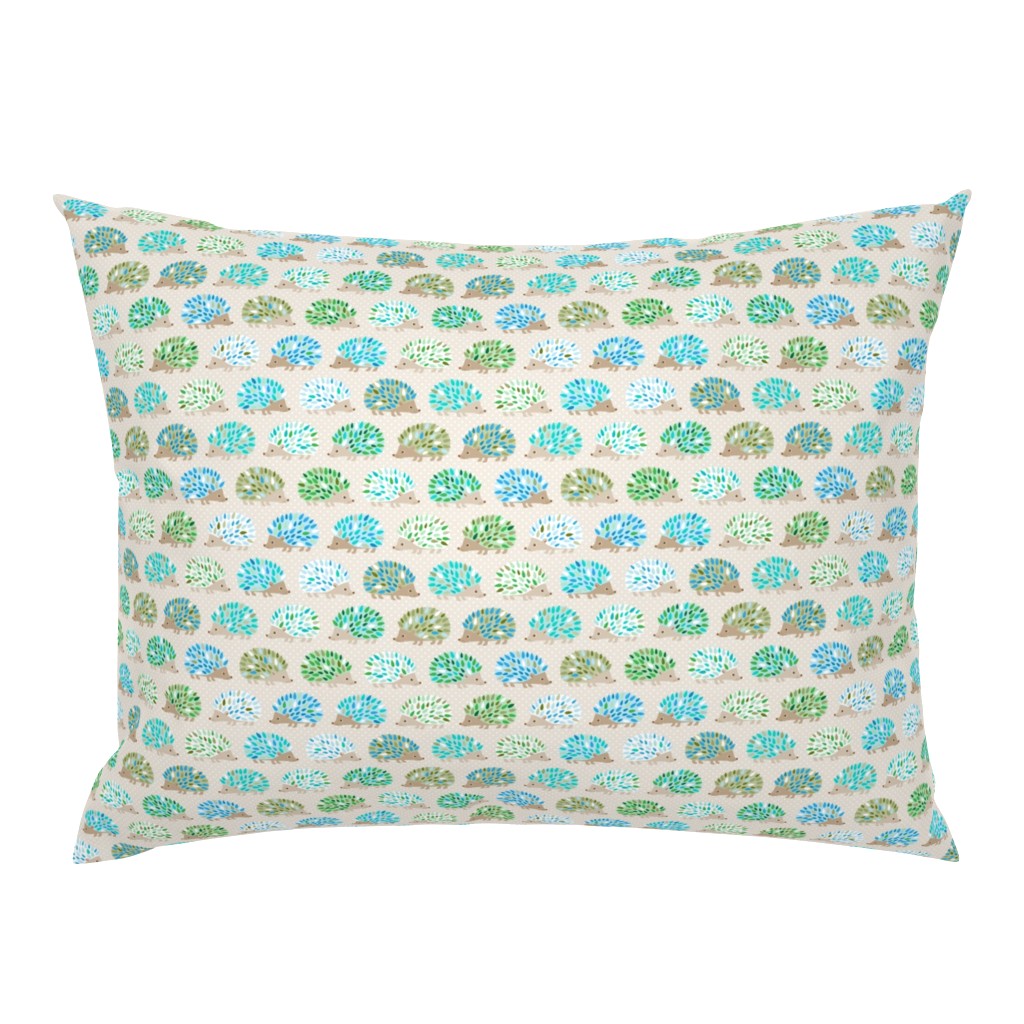 Hedgehog polkadot - small blue