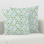 Hedgehog polkadot - small blue