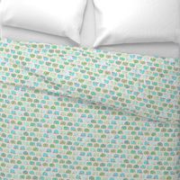 Hedgehog polkadot - small blue