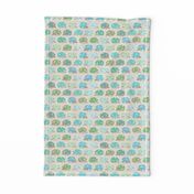 Hedgehog polkadot - small blue