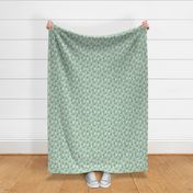 Tropical mint green and beige pineapple summer fruit geometric arrow pattern print Small