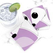 Sew your own baby fox - 2 fronts in purple