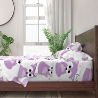 Sew your own baby fox - 2 fronts in purple