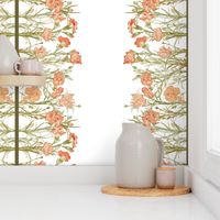 Carnation Border Print ~ Double Border 42"