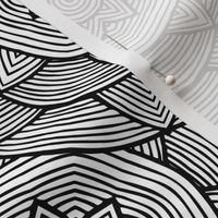 Black and white ethnic pattern