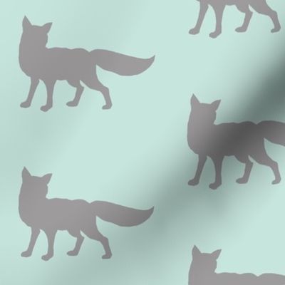 Fox - mint/gray - whistler village