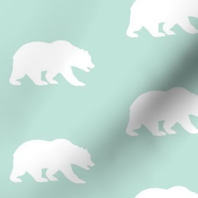 Bear - Mint/White - Whistler Village - Polar Bear Baby