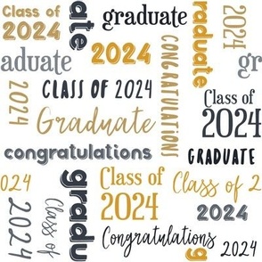 Class of 2022 Graduation in Black, Gray and Golden Yellow © Jennifer Garrett