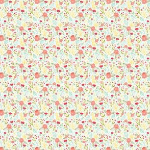 Fun floral pattern small scale