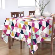 Floral Triangle Wholecloth - Josie Meadow