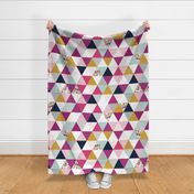Floral Triangle Wholecloth - Josie Meadow