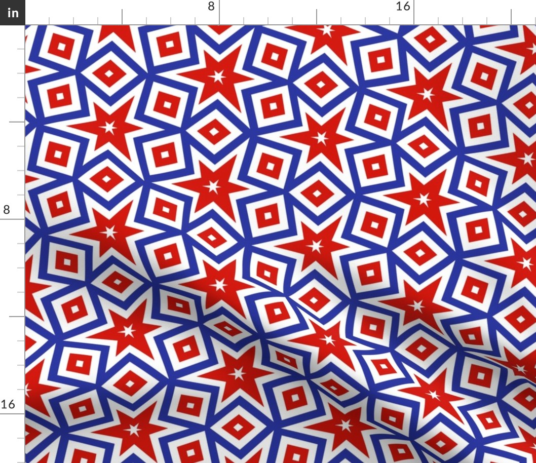 Red White and Blue Patriotic Stars