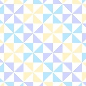 Pinwheel Pattern Purple Blue