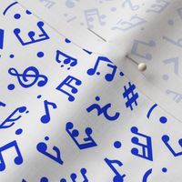 Music Notes in Navy color in tiny scale