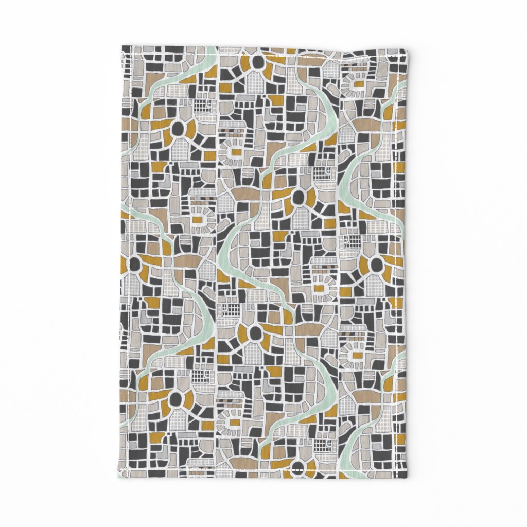 Maps Gold Gray