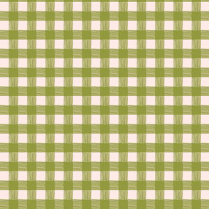 gingham garden green & p