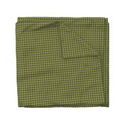 gingham midnight grey & garden green 