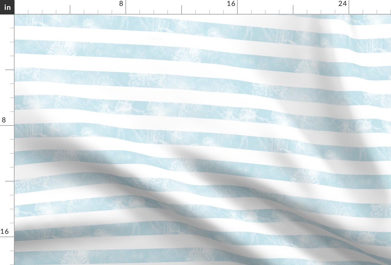 Vintage Cottage Stripe in aqua