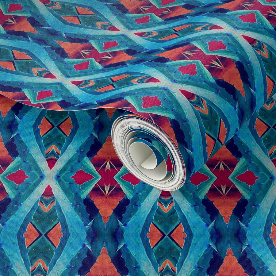 Southwest Turquoise Agave Weaving