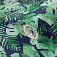 Tropical Jungle on Navy