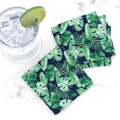 Tropical Jungle on Navy