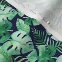 Tropical Jungle on Navy
