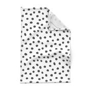 medium pebble dots - black