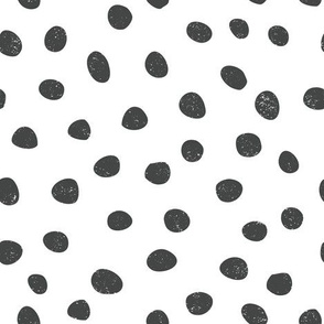 medium pebble dots - black