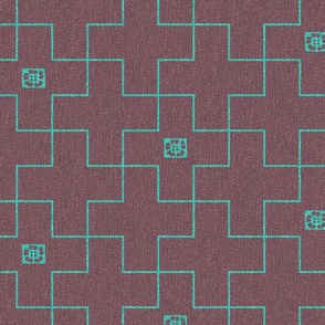 Crossy-minoan-textures-rosebrncrossy-w-flwrsMULT-softtaupefabric