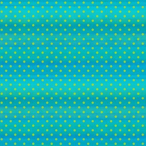 Polka Dots In Turquoise And Lime