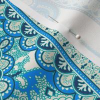 Ornamental Paisley - blue green