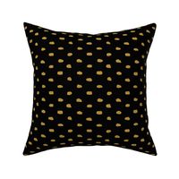 Black Mustard Painty Polka Dot