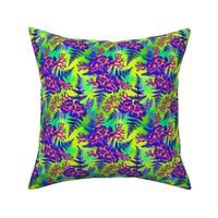 Coral Carnation - Purple/Lime Green